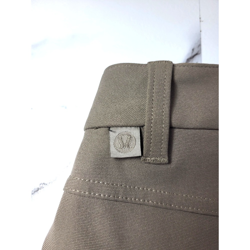 Lululemon Men's Khaki ABC Classic Fit Warpstreme Pants Size 34 Hidden Pockets - Picture 4 of 12